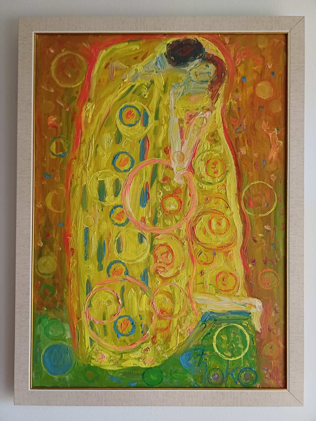 Polyform View of Gustav Klimt's "The Kiss"